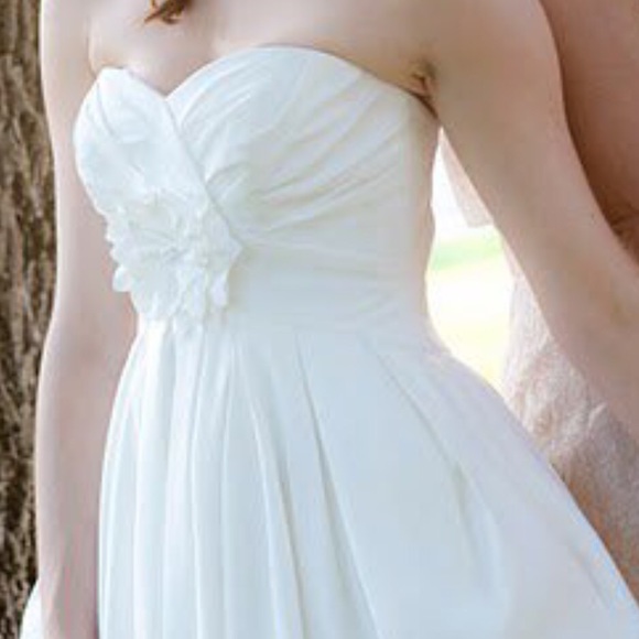 Vintage style Retro Tea Length Wedding Dress - Picture 5 of 8